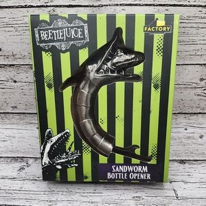 BEETLEJUICE CAST METAL SANDWORM BOTTLE OPENER ~ HEAVY DUTY ~ COLLECTORS EDITION!
